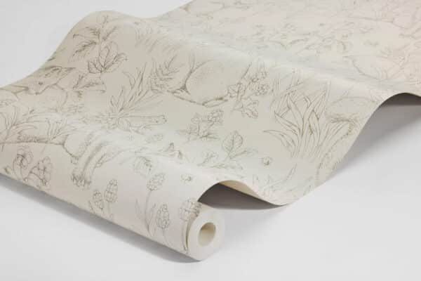 Papel pintado de animales en color beige Forest Friends 6922 - Imagen 4