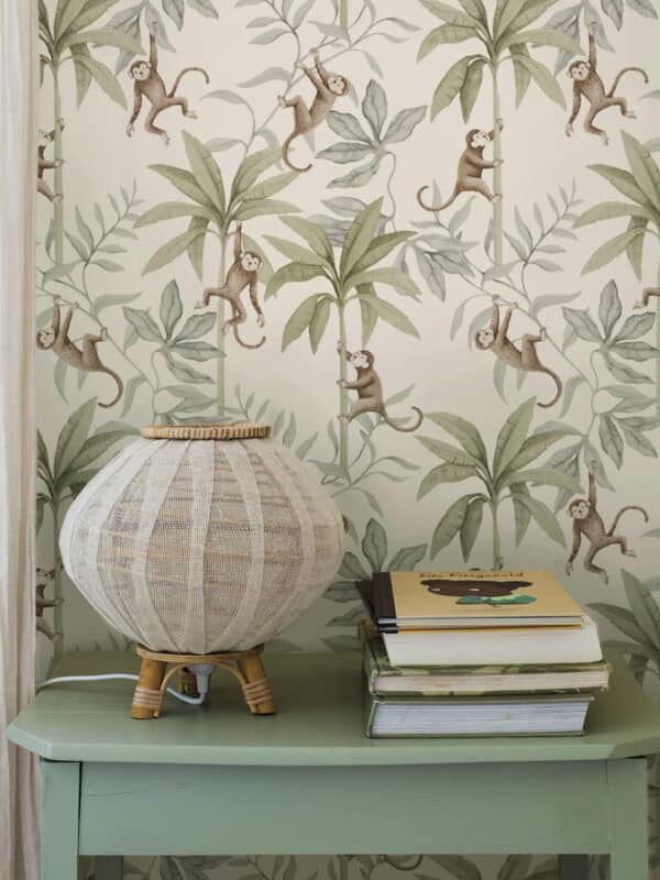 Papel pintado de animales en color verde Jungle Friends 6936 - Imagen 5