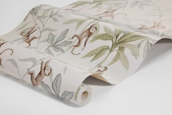 Papel pintado de animales en color verde Jungle Friends 6936 - Imagen 6