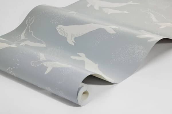 Papel pintado de ballenas en color gris Whales 7452 - Imagen 6