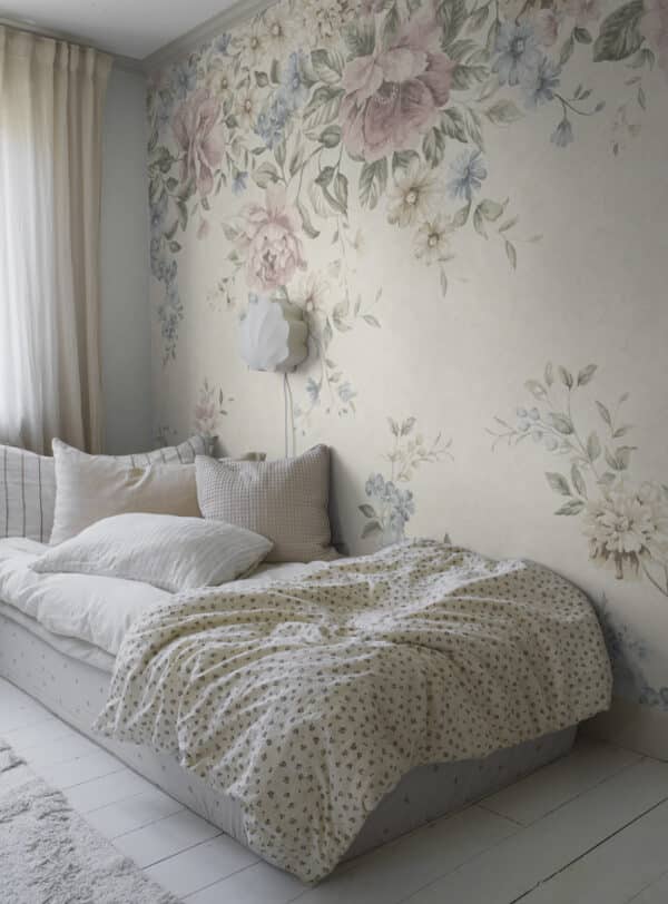 Mural de papel pintado de flores multicolor Flower Garden Mural 6944 - Imagen 4