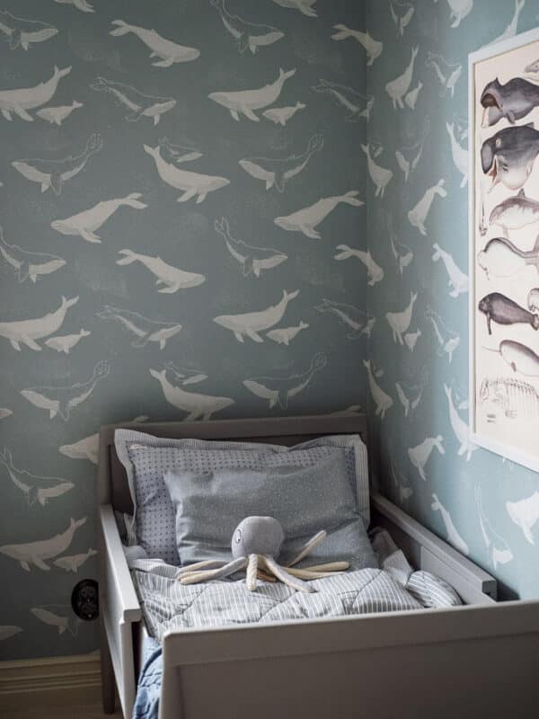 Papel pintado de ballenas en color gris Whales 7452 - Imagen 10