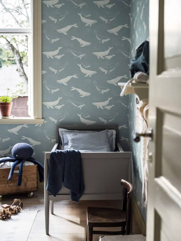 Papel pintado de ballenas en color gris Whales 7452 - Imagen 11