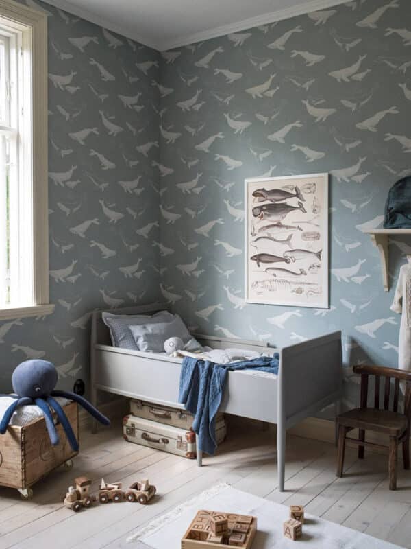 Papel pintado de ballenas en color gris Whales 7452 - Imagen 12