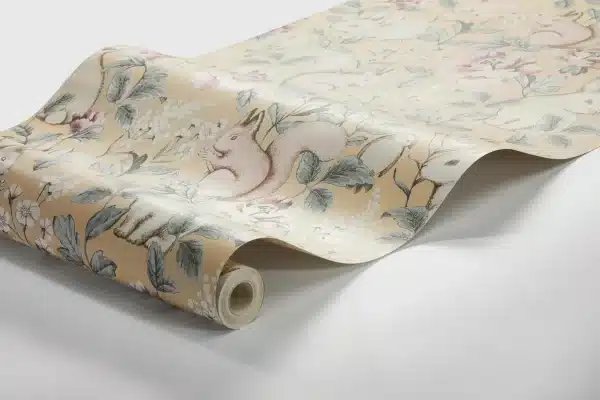 Papel pintado de animales en color amarillo Magic Forest 7475 - Imagen 4