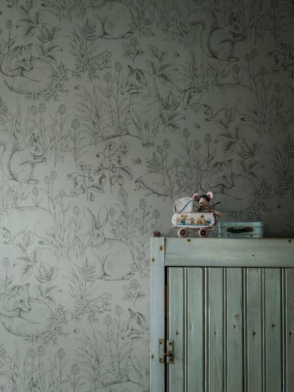 Papel pintado de animales en color beige Forest Friends 6922 - Imagen 12