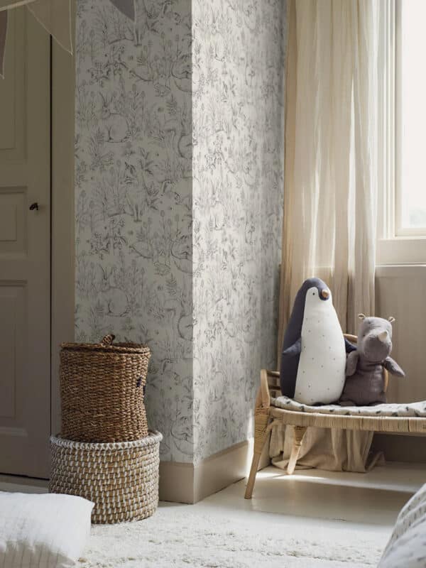Papel pintado de animales en color beige Forest Friends 6922 - Imagen 15