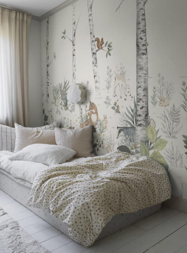 Mural de papel pintado de animales multicolor Magic Forest Mural 7481 - Imagen 4