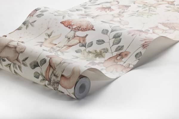 Papel pintado de animales en color beige Minou 7483 - Imagen 9