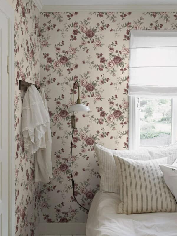 Papel pintado de flores en color rosa Nomi 7484 - Imagen 10