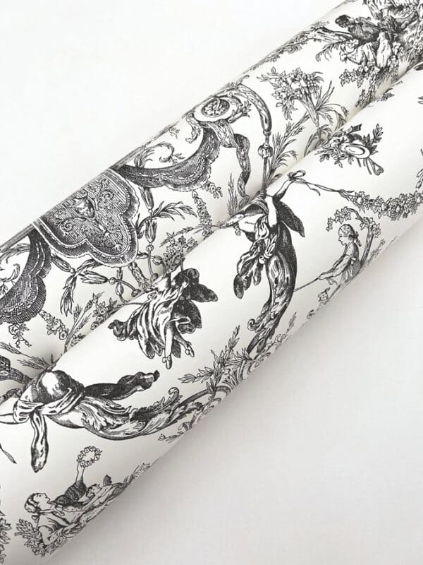 Papel pintado de Toile de Jouy en color azul Old World Toile AT4241 - Imagen 8