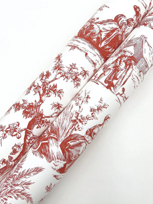 Papel pintado de Toile de Jouy en color gris Season Toile GR5922 - Imagen 8