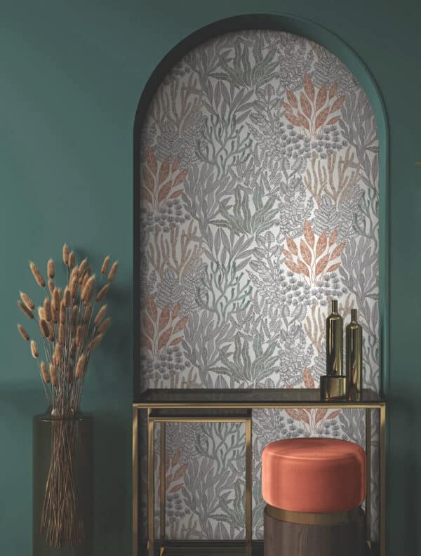 Papel pintado de corales en color verde Coral Leaves RT7803 - Imagen 12