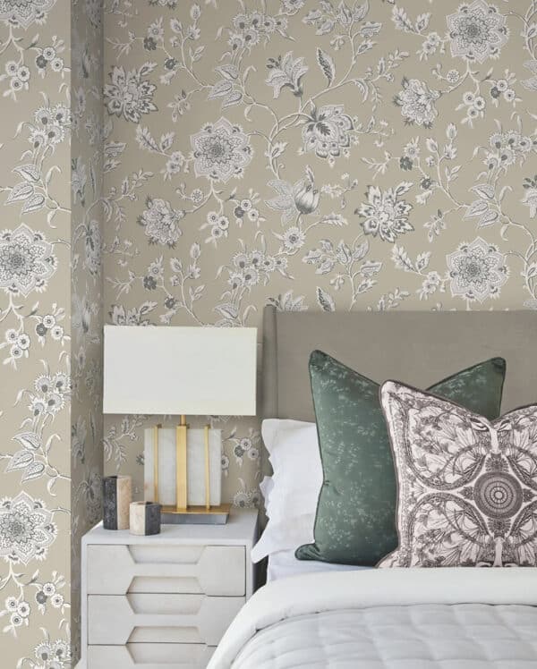 Papel pintado estampado floral en color azul Sutton RT7821 - Imagen 16