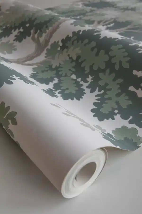 Papel pintado de árboles en color verde Raphael Charcoal 444-81 - Imagen 33