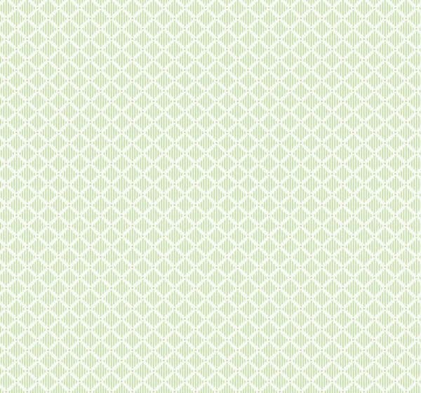Papel pintado de dibujo pequeño en color verde Corset Mint A00007