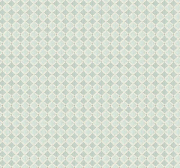 Papel pintado de dibujo pequeño en color verde Corset Turquoise A00008