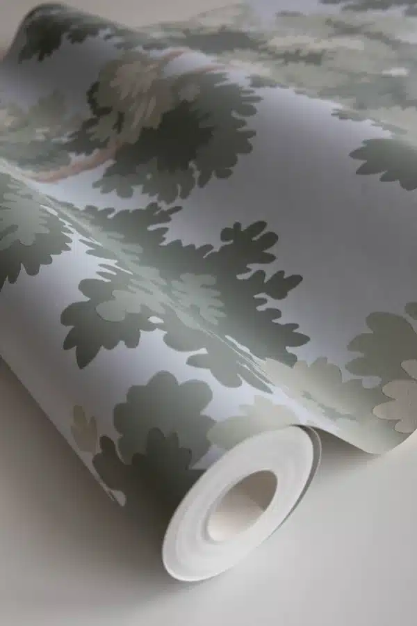 Papel pintado de árboles en color verde Raphael Charcoal 444-81 - Imagen 17