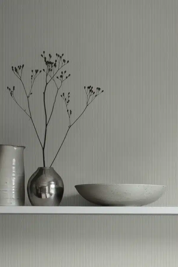 Papel pintado de rayas en color gris Rand Gray S10287 - Imagen 6