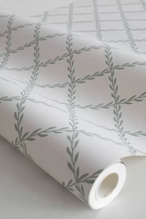 Papel pintado de trellis en color verde Trellis Forest Green S10304 - Imagen 5