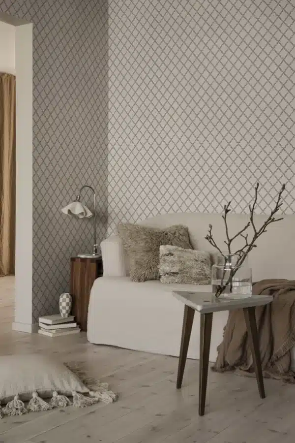 Papel pintado de trellis en color verde Trellis Forest Green S10304 - Imagen 7