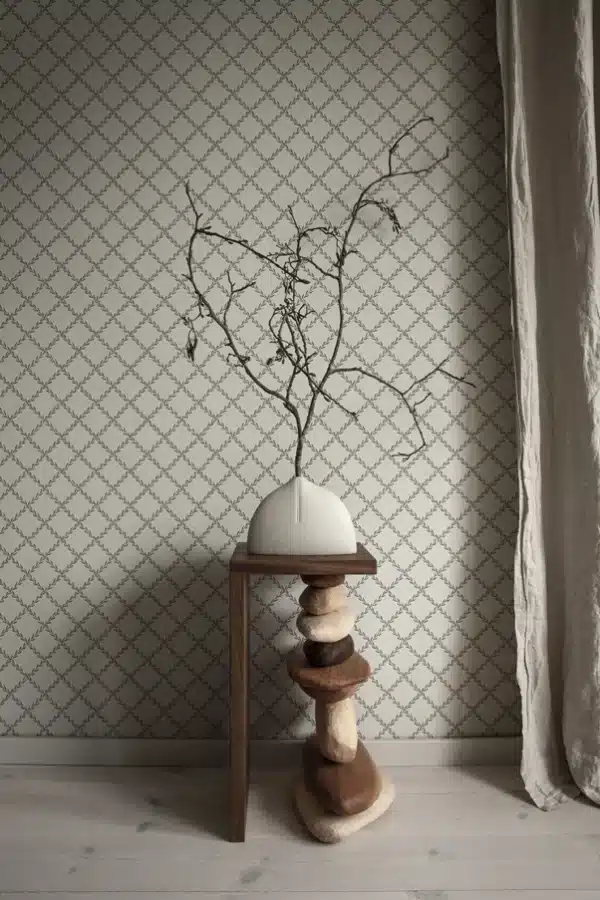 Papel pintado de trellis en color verde Trellis Forest Green S10304 - Imagen 6