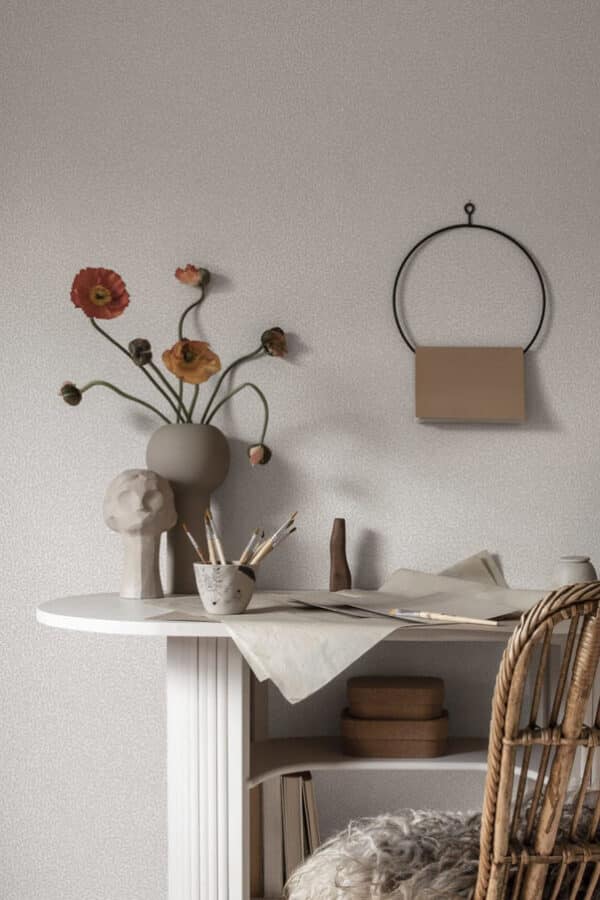 Papel pintado de hojas en color gris Bladverk Gray S10307 - Imagen 3