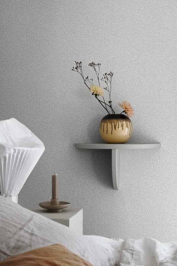 Papel pintado de hojas en color gris Bladverk Gray S10307 - Imagen 11