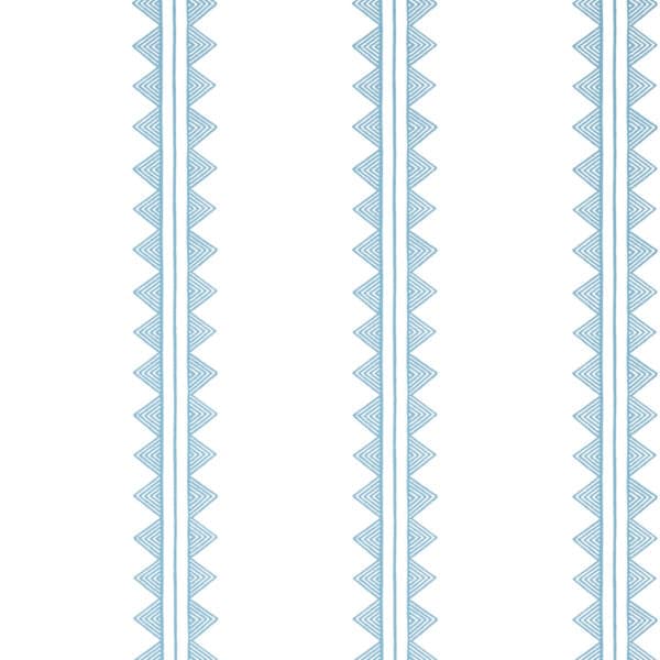Papel pintado de rayas en color azul Agave Stripe French Blue T16228