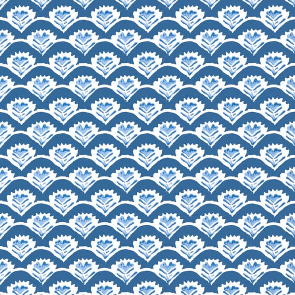 Papel pintado de dibujo pequeño en color azul Emily Navy T16255