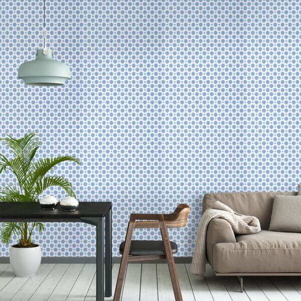 Papel pintado geométrico en color verde Charter Sage T13959 - Imagen 11