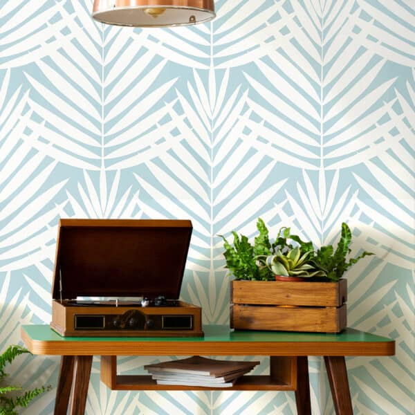 Papel pintado de hojas en color verde Croatia Green T13933 - Imagen 8