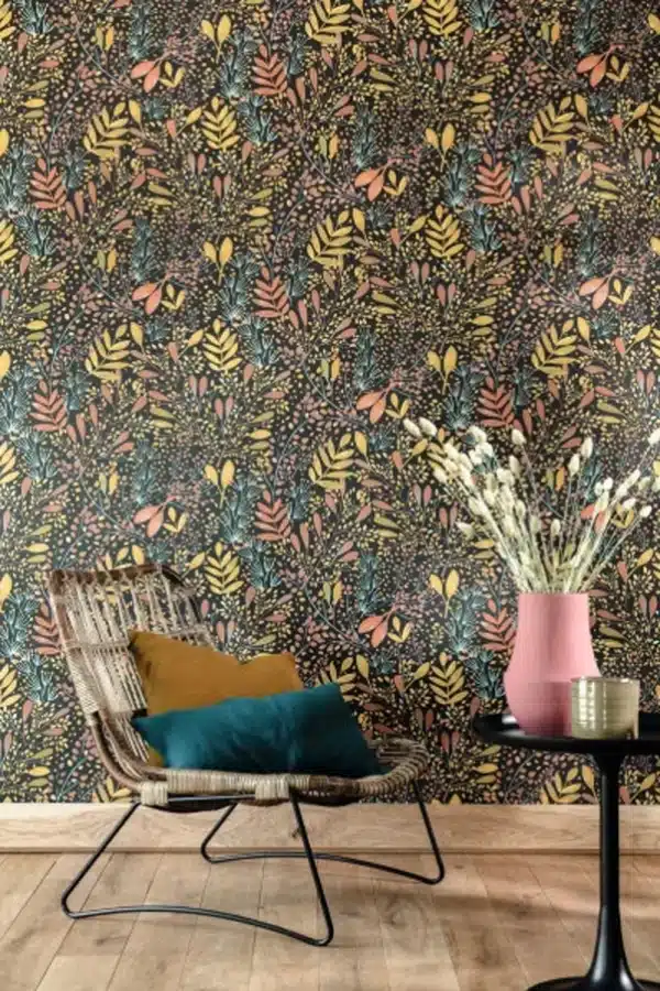 Papel pintado de hojas en color rosa Green Life Joy 101690458 - Imagen 5