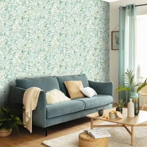 Papel pintado de hojas en color marrón Green Life Joy 101694129 - Imagen 7