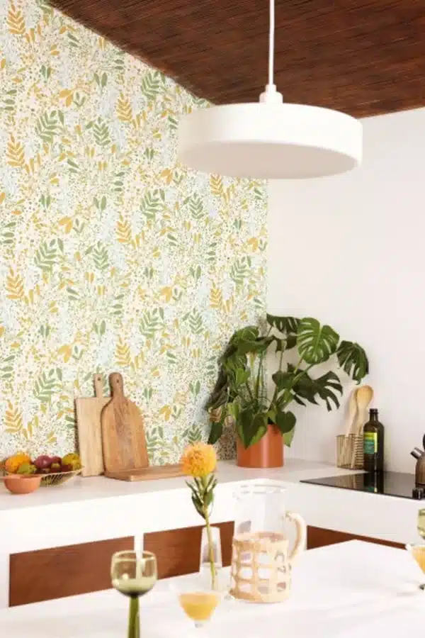 Papel pintado de hojas en color verde Green Life Joy 101697073 - Imagen 23