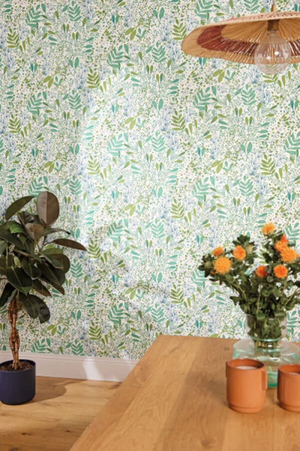 Papel pintado de hojas en color rosa Green Life Joy 101690458 - Imagen 14