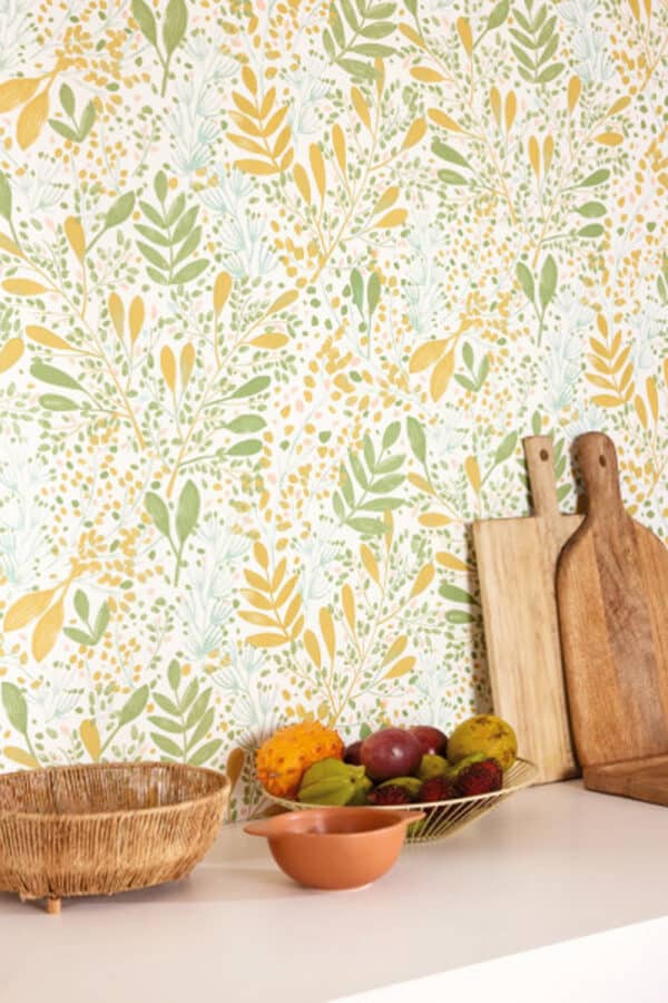 Papel pintado de hojas en color rosa Green Life Joy 101690458 - Imagen 15
