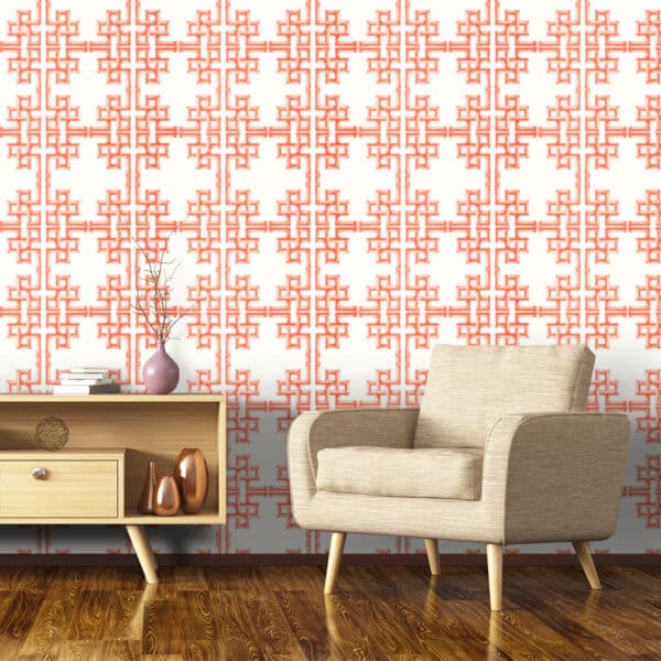 Papel pintado de trellis en color verde Boca Bamboo Green T13900 - Imagen 8