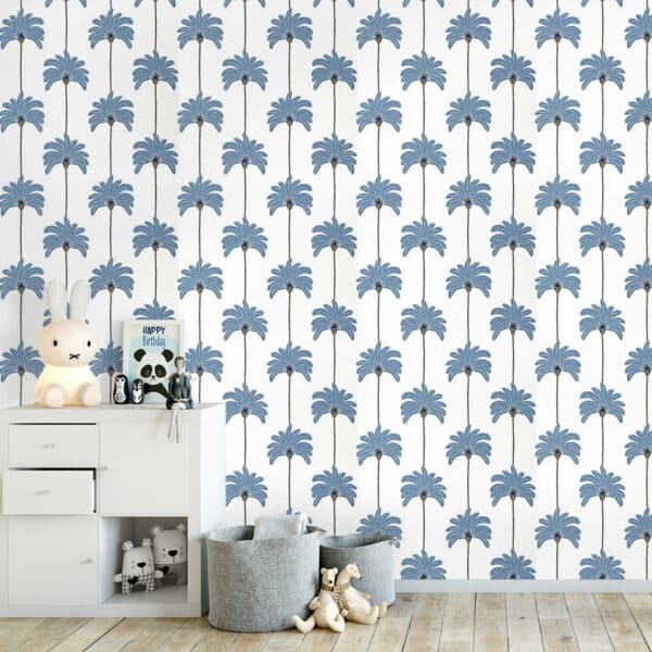 Papel pintado de palmeras en color plata Sunset Boulebard Metallic Silver T13947 - Imagen 7