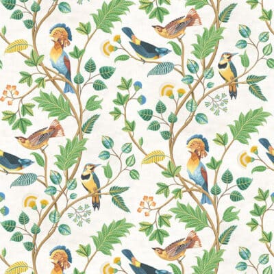 Papel pintado de aves multicolor Mayani Apple W7902-04