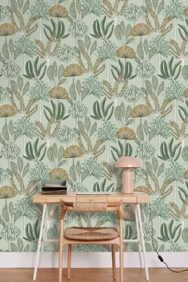 Papel pintado de hojas en color verde Bali 104930722 - Imagen 16