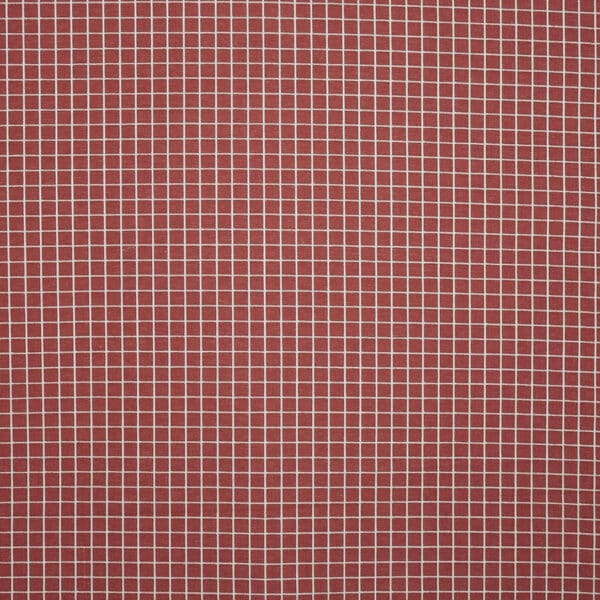 Tela de cuadros en color rojo Gozo Clay 4064/321