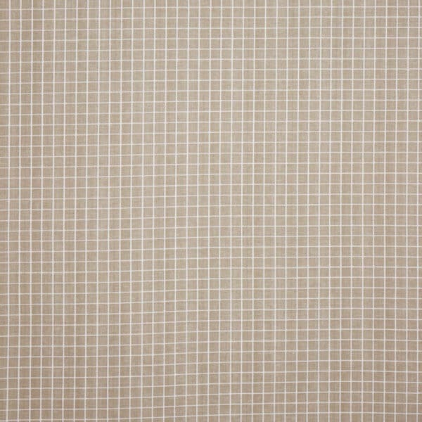 Tela de cuadros en color beige Gozo Sand 4064/504