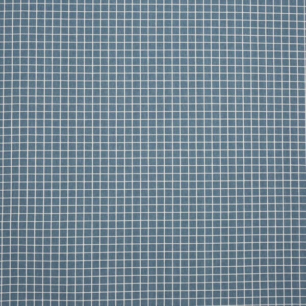Tela de cuadros en color azul Gozo Indigo 4064/705