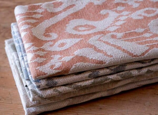 Tela de Ikat en color azul Lazuri 00 - Imagen 5