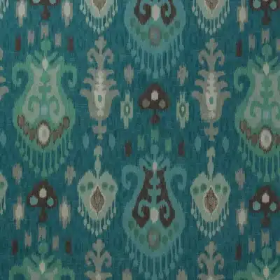 Tela de Ikat en color azul Malaca 01
