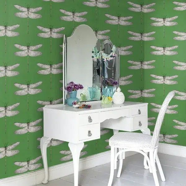Papel pintado de libélulas en color azul Demoiselle HRTW113144 - Imagen 28