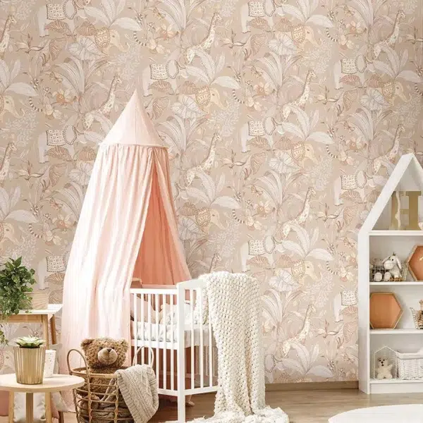 Papel pintado infantil en color rosa MiniMe 09 17108 - Imagen 6