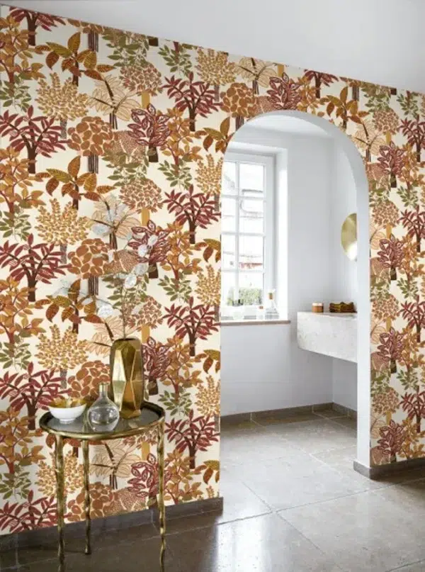 Papel pintado de hojas en color verde Paradeniya 75940406 - Imagen 9