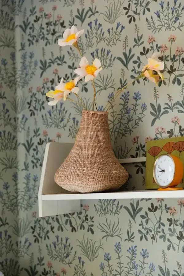 Papel pintado de flores en color beige Noras Ang 5805 - Imagen 12